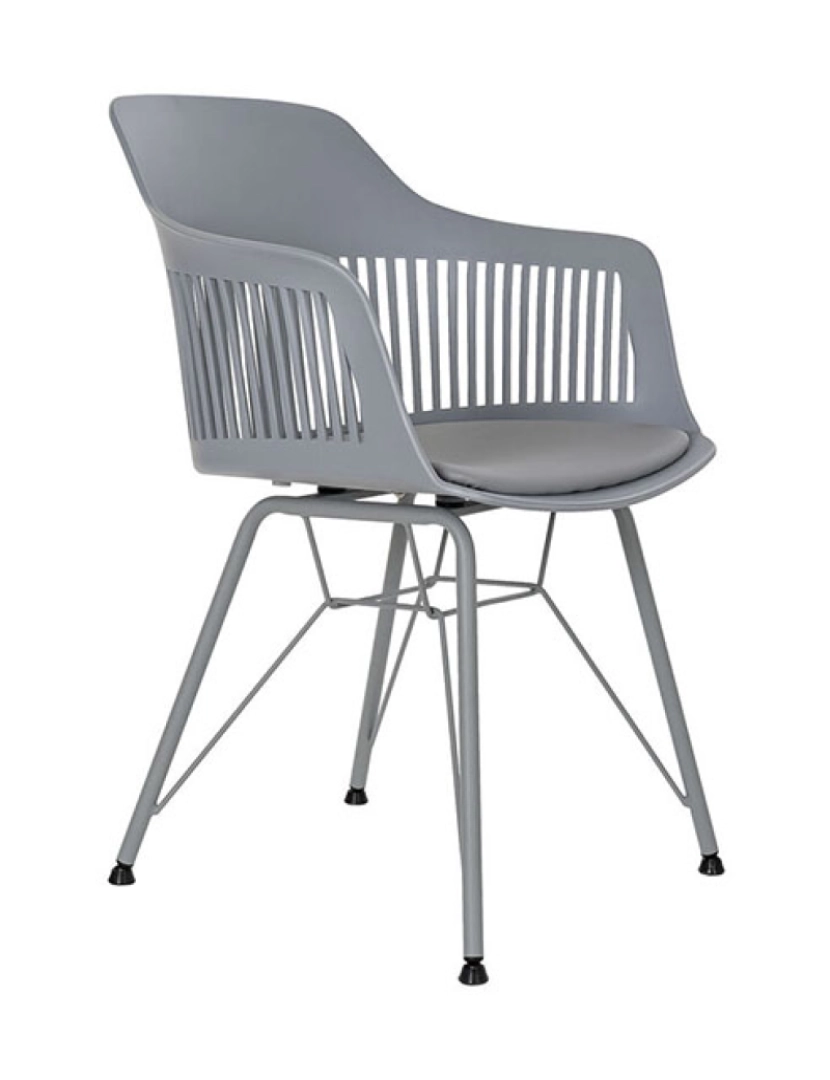 It - Cadeira DKD Home Decor Cinzento claro 56 x 53 x 81 cm