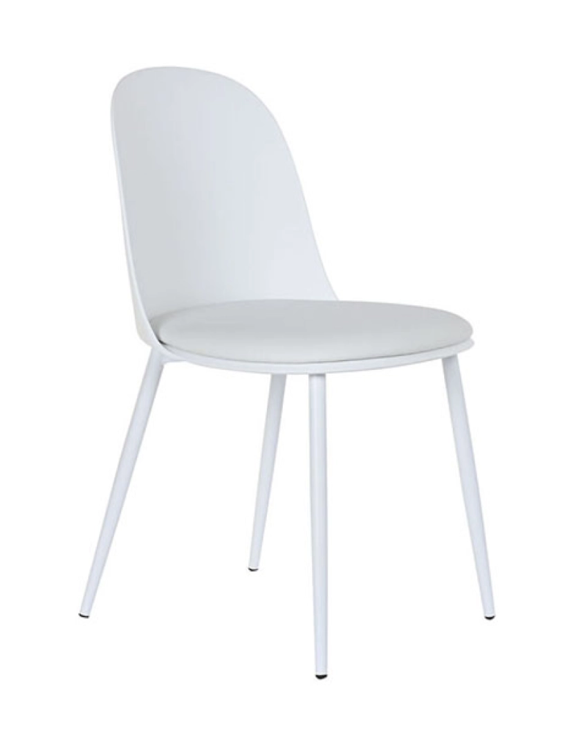 It - Cadeira de Sala de Jantar DKD Home Decor Branco 45 x 48 x 83 cm