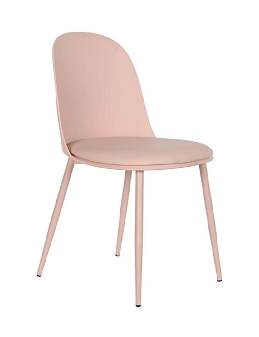 It - Cadeira de Sala de Jantar DKD Home Decor Cor de Rosa 45 x 46 x 81 cm