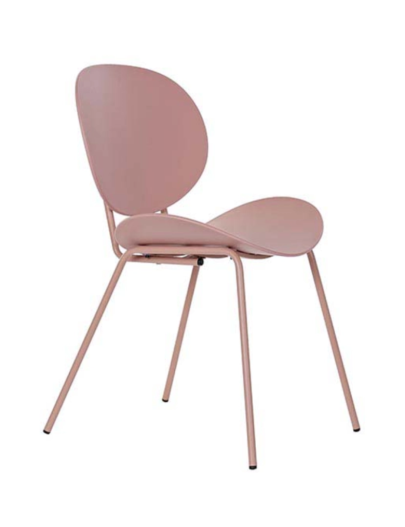 It - Cadeira Pp Metal Mate Rosa 