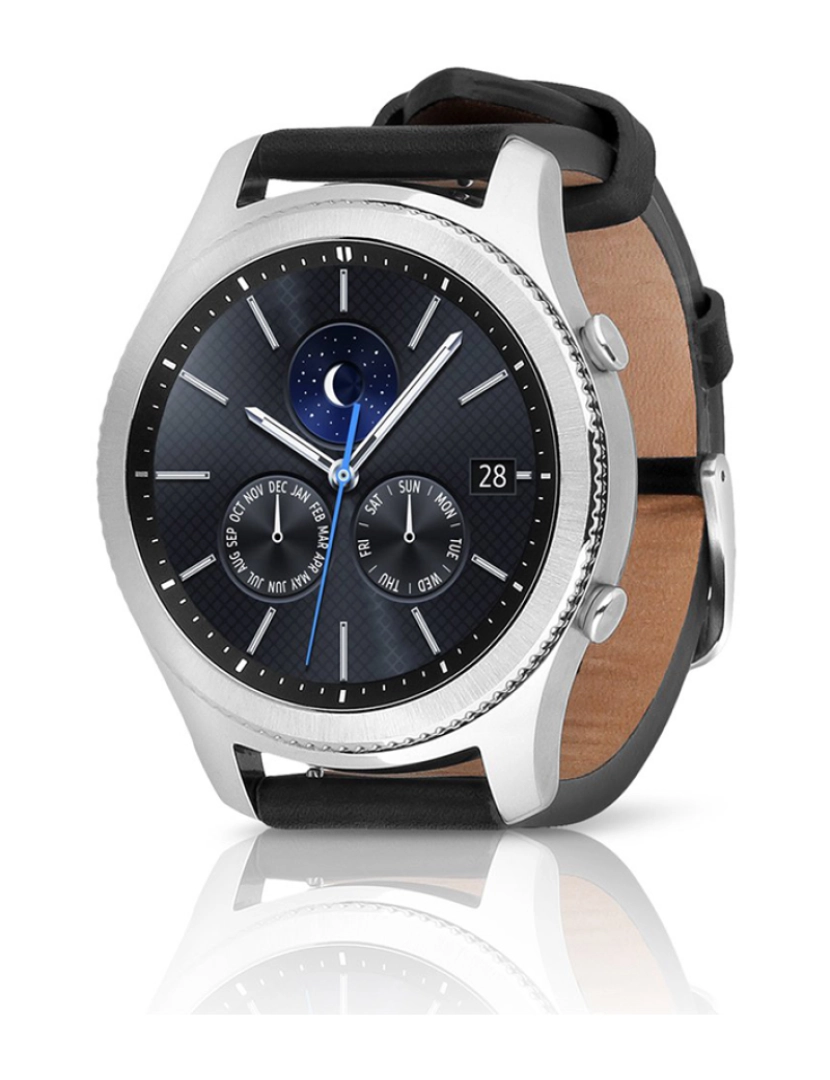 Samsung - Samsung Gear S3 Classic R770 Mostrador: Silver  Pulseira: Rubber Black  Grau B