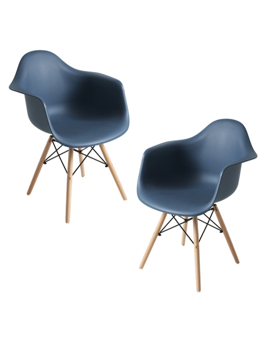 imagem de Pack 2 Cadeiras Dau - Azul Petróleo1
