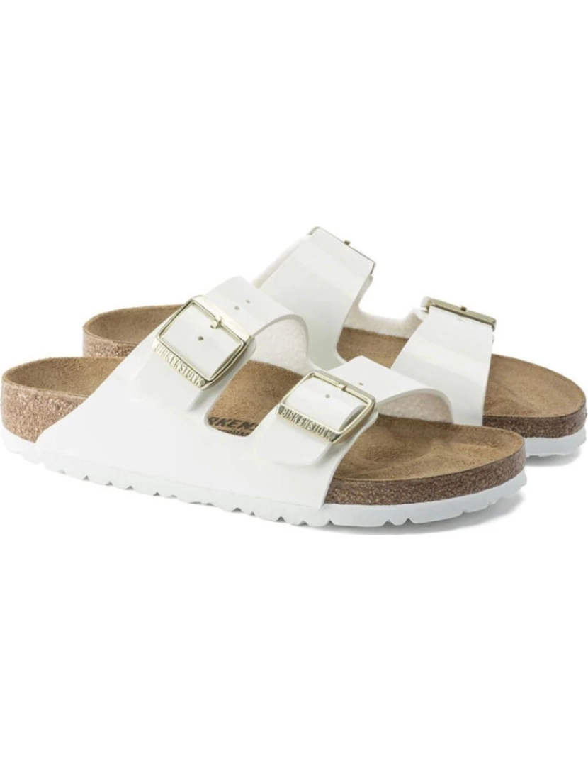 Birkenstock - Sandálias Arizona Branco Normal padrão Birko-flor