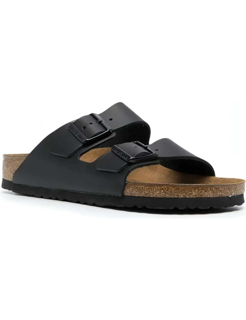 Birkenstock - Sandálias Arizona NL Preto Estreito