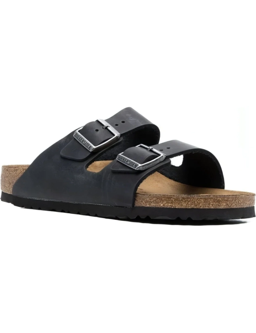 Birkenstock - Sandálias Arizona Vetleer Estreito Pele Preto