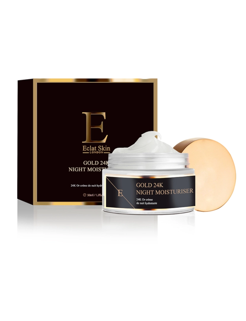 Eclat Skin London - Hidratante de Noite Anti-rugas 24K Gold 50Ml