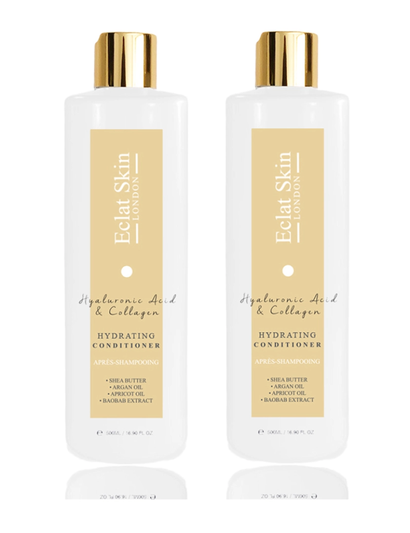 Eclat Skin London - Kit 2pçs Condicionador Colagénio & Ácido Hialurónico 500Ml