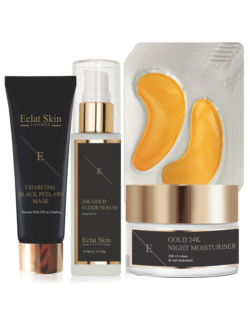 Eclat Skin London - Kit 4pçs Total Skin Transformation 24K Gold