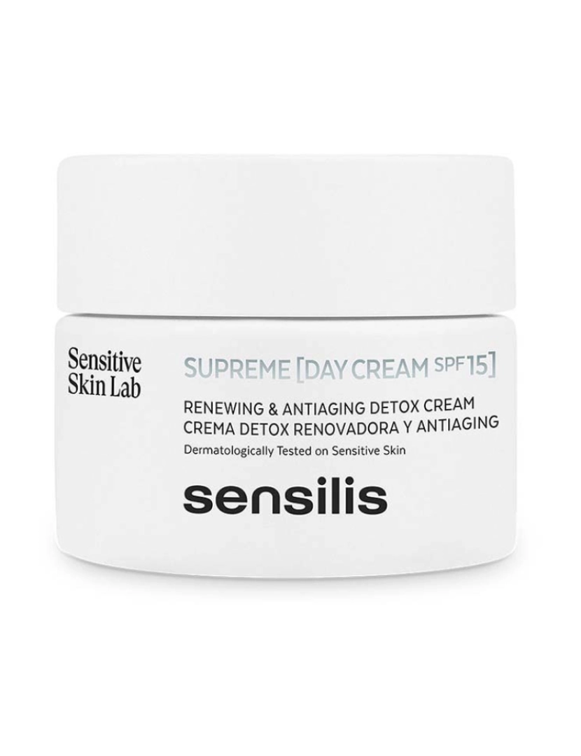 Sensilis - Creme De Dia Supreme Spf15+ Detox Renovador e Antiaging 50 Ml