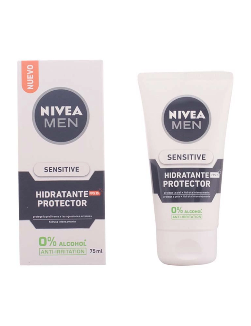 NIVEA - Protetor Hidratante 0% Álcool Men Sensitive SPF15 75Ml