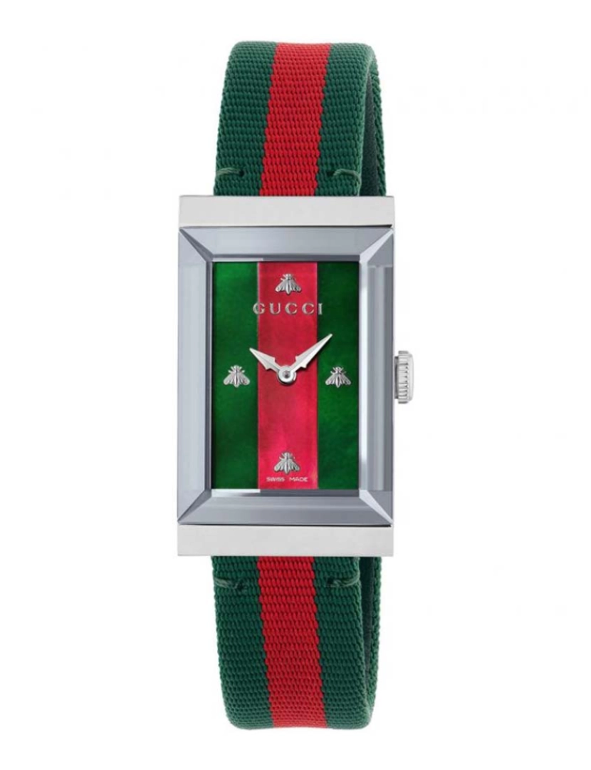 Gucci - Relógio Senhora Verde e Vermelho YA147404