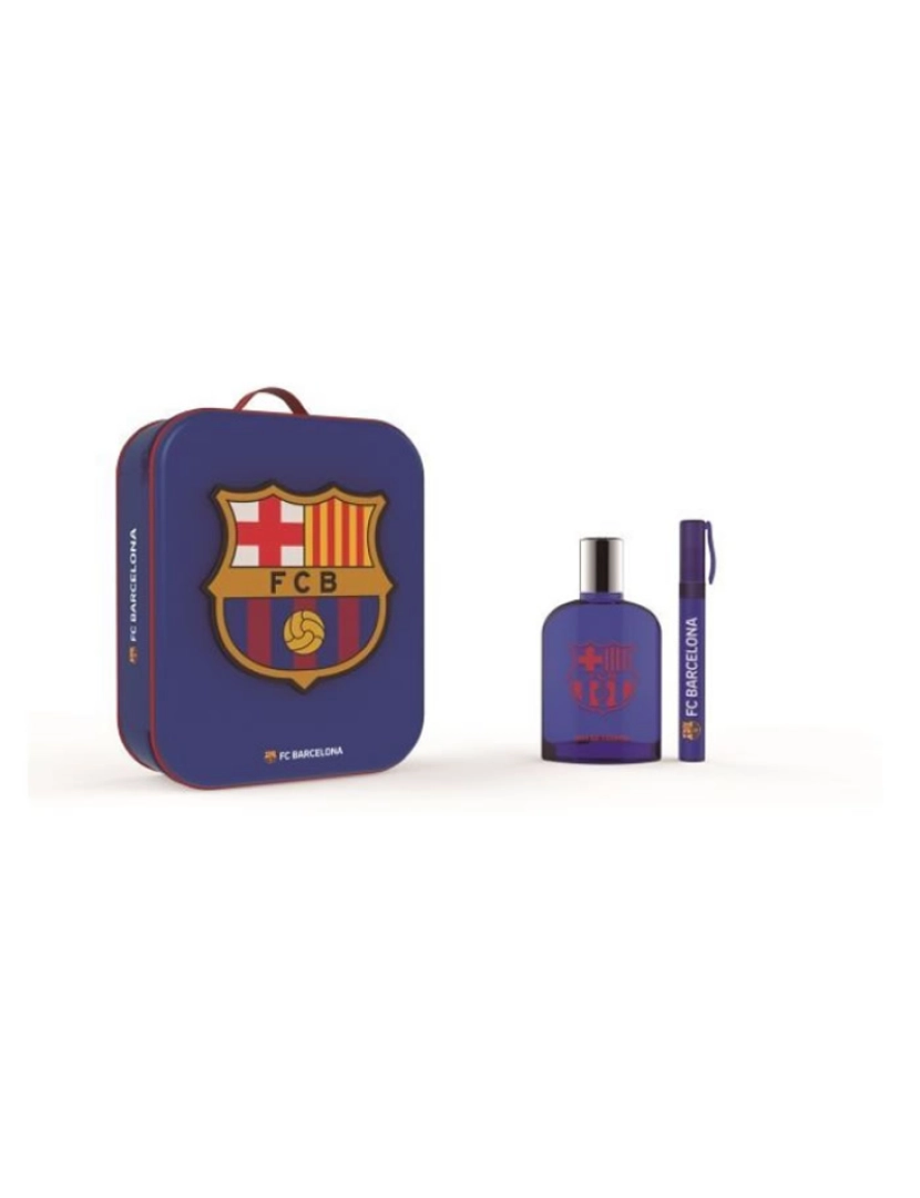imagem de FC Barcelona Eau De Toilette Spray 100ml Set 3 Parti1
