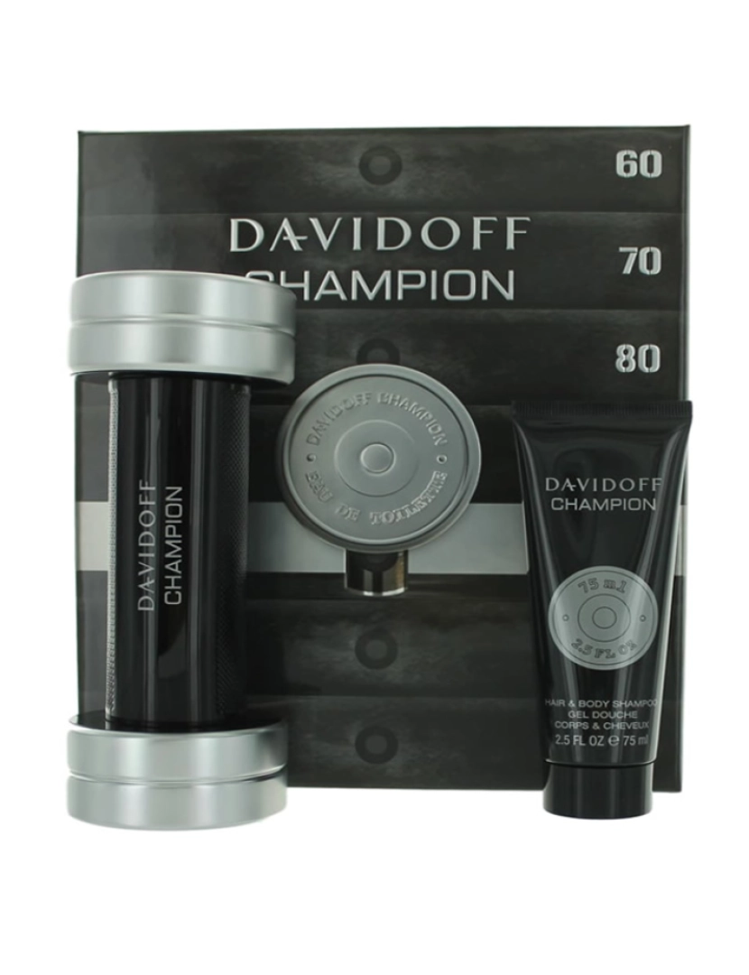 Davidoff - Davidoff Champion Eau De Toilette Spray 90ml Set 2 Pieces