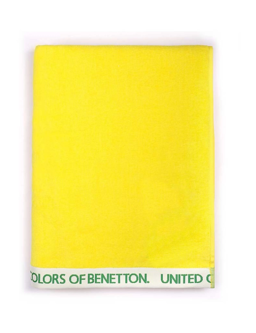 Benetton - Toalha de Praia Velour Amarelo