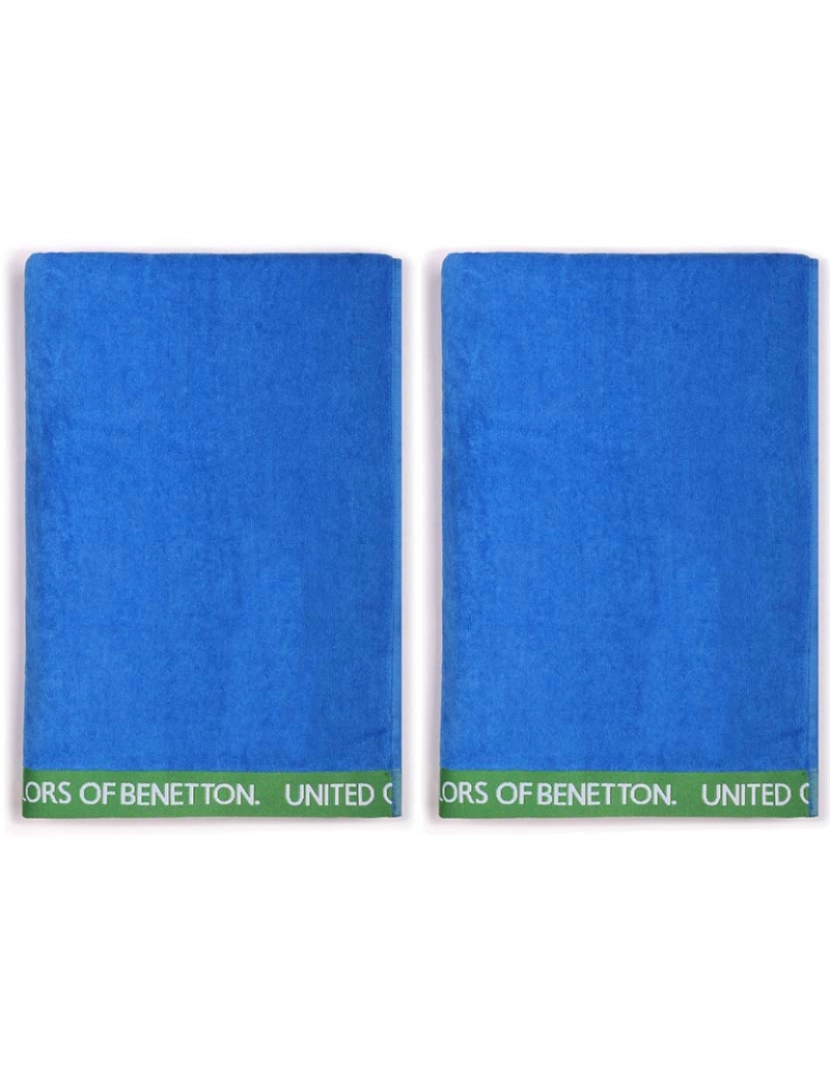 Benetton - Conjunto 2 Toalhas de Praia Azul