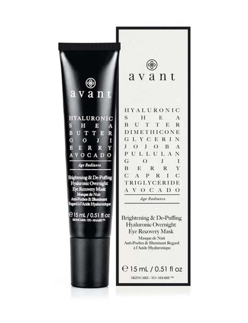 Avant Skincare - Máscara Recuperação Noite c/ Ácido Hialurónico 15Ml