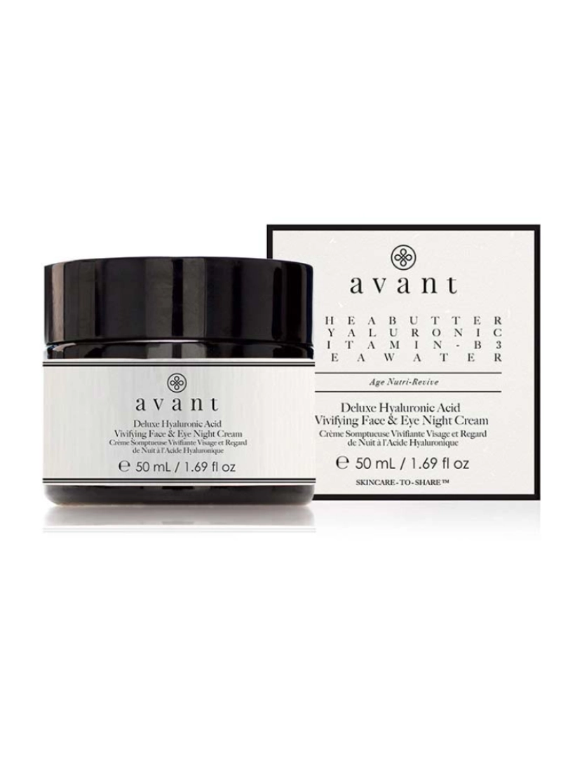 Avant Skincare - Creme de Noite Rosto e Olhos c/ Ácido Hialurónico Deluxe 