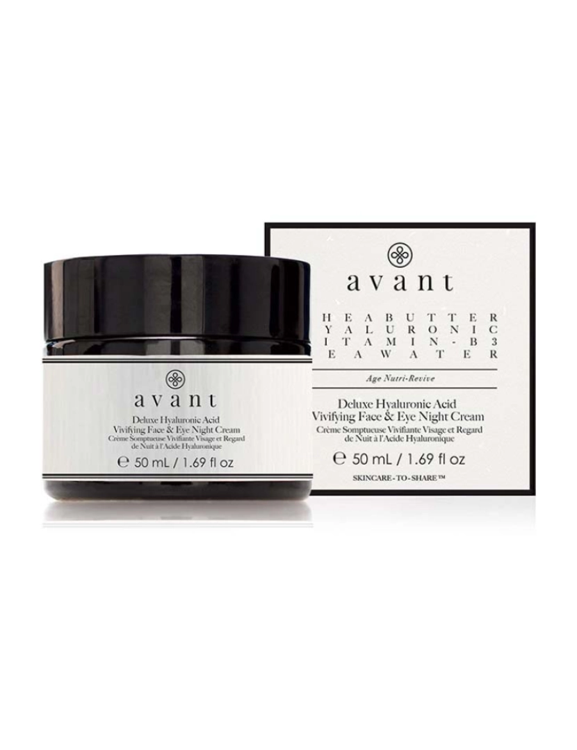 Avant Skincare - Creme de Noite Rosto e Olhos c/ Ácido Hialurónico Deluxe 50Ml