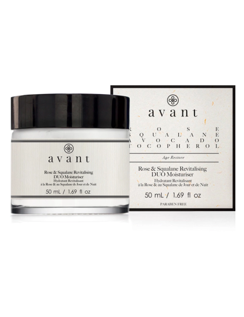 Avant Skincare - Hidratante Revitalizante c/ Rose & Squalane Dia e Noite 