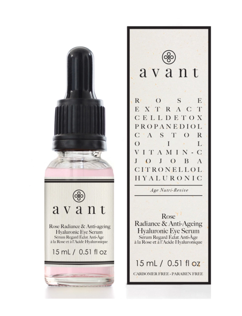 Avant Skincare - Sérum Look Radiance Anti-Envelhecimento c/ Rosa e Ácido Hialurônico 