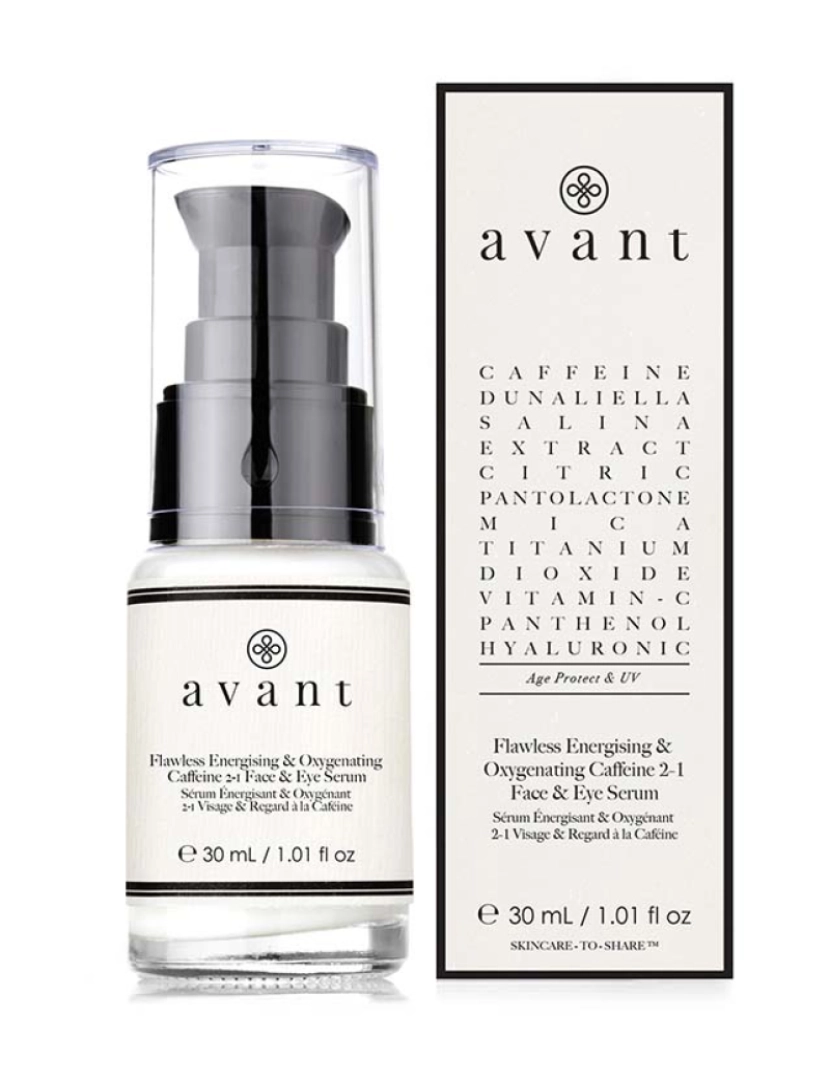 Avant Skincare - Sérum Energizante e Oxigenante 2-1 Rosto e Olhos Cafeína 