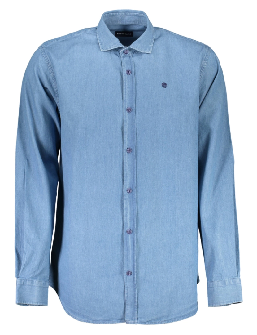 North Sails - Camisa M. Comprida Homem Azul Claro