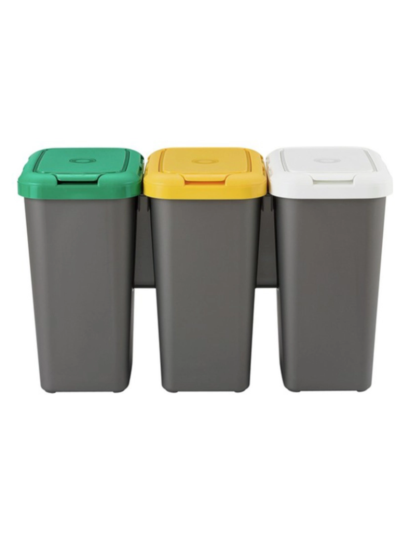 Tontarelli - Caixote de Lixo para Reciclagem Tontarelli Plástico Cinzento 