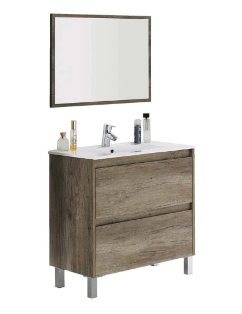 Forés - Móvel WC Dakota 2 Gavetas+Espelho