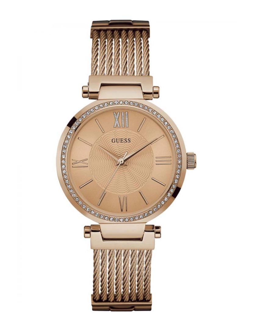 Guess - Relógio Senhora Soho Dourado Rosa 