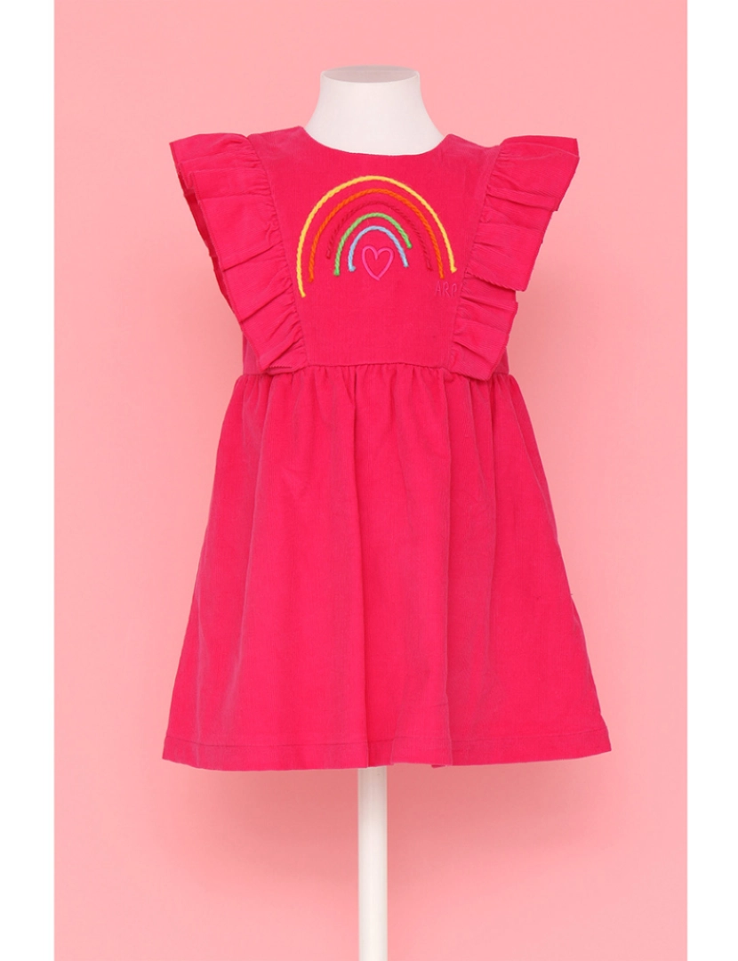 Agatha Ruiz De La Prada - Vestido Flower Power Menina Fucshia