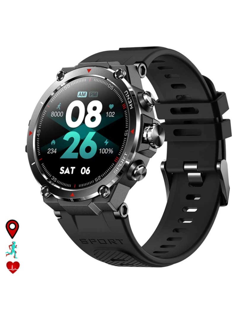 DAM - Smartwatch HM03 Preto