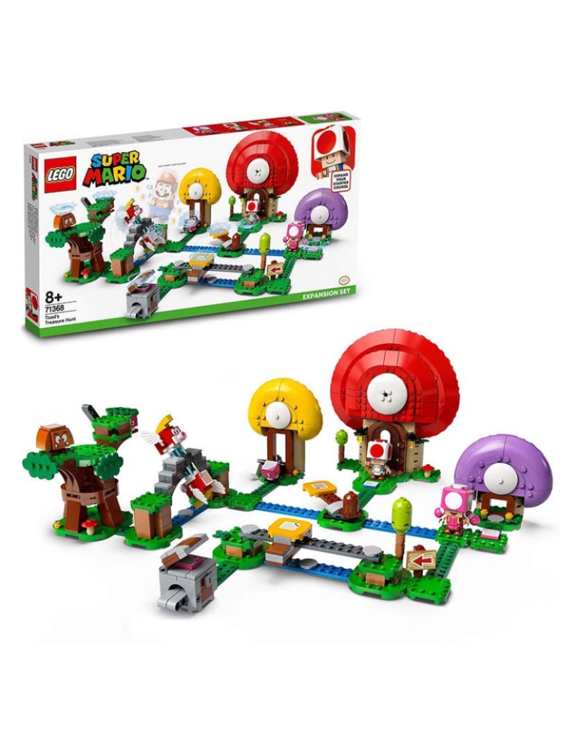 Lego - Lego Super Mario Set Ex.Caça Tesouro Do Toad 71368
