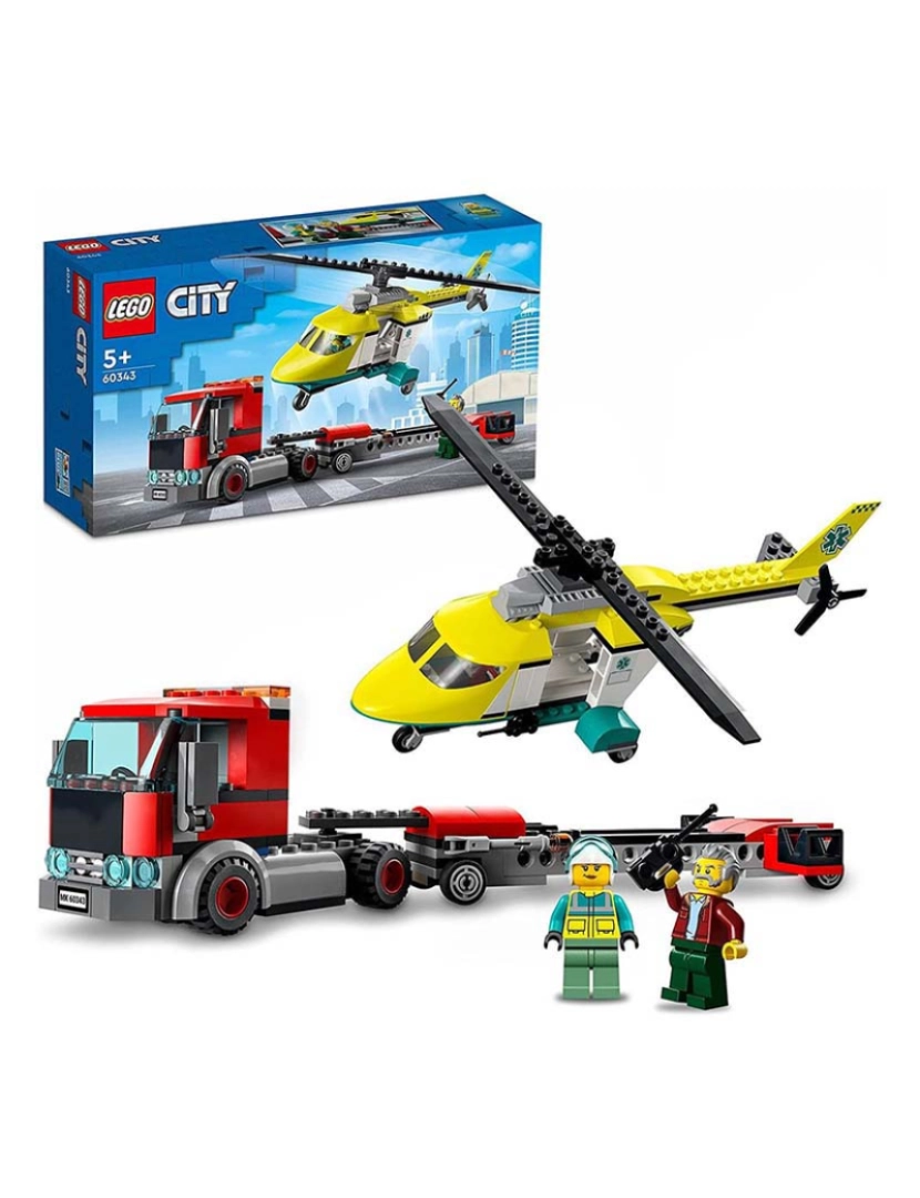 Lego - Lego City Trans. Helicoptero De Salvamento 60343
