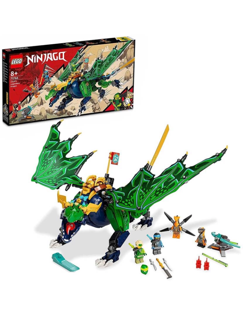 Lego - Lego Ninjago Dragão Lendario Do Lioyd 71766