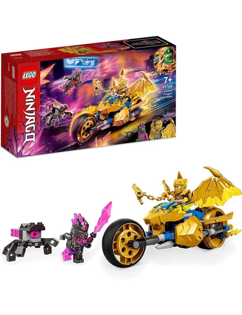 Lego - Lego Ninjago A Mota Dragão Dourado Do Jay 71768