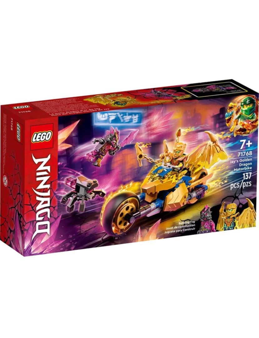 imagem de Lego Ninjago A Mota Dragão Dourado Do Jay 717682