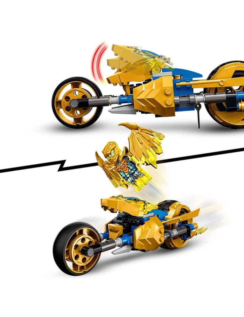 imagem de Lego Ninjago A Mota Dragão Dourado Do Jay 717684