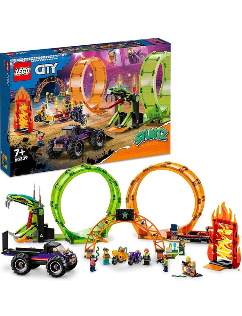 Lego - Lego City Arena De Acrobacias Com Loop Duplo 
