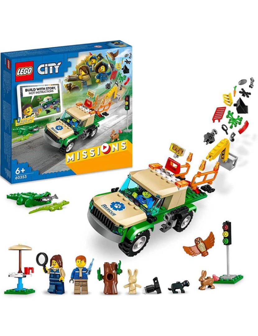Lego - Lego City Missões Resgate De Animais Selva. 