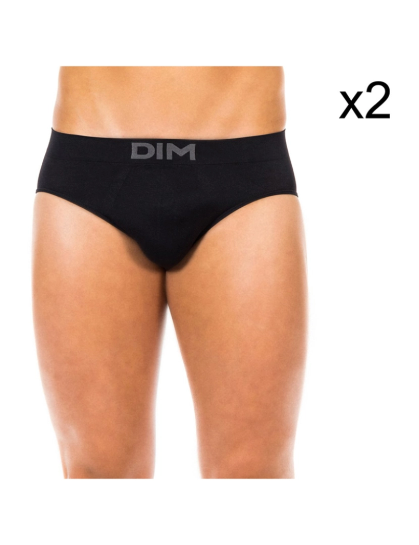 DIM - Pack 2 Slips Homem Preto