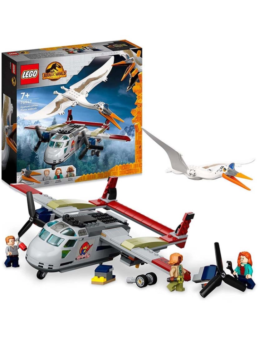 Lego - Lego Jurassic Embos.Avião Ao Quetzalcoatlus 