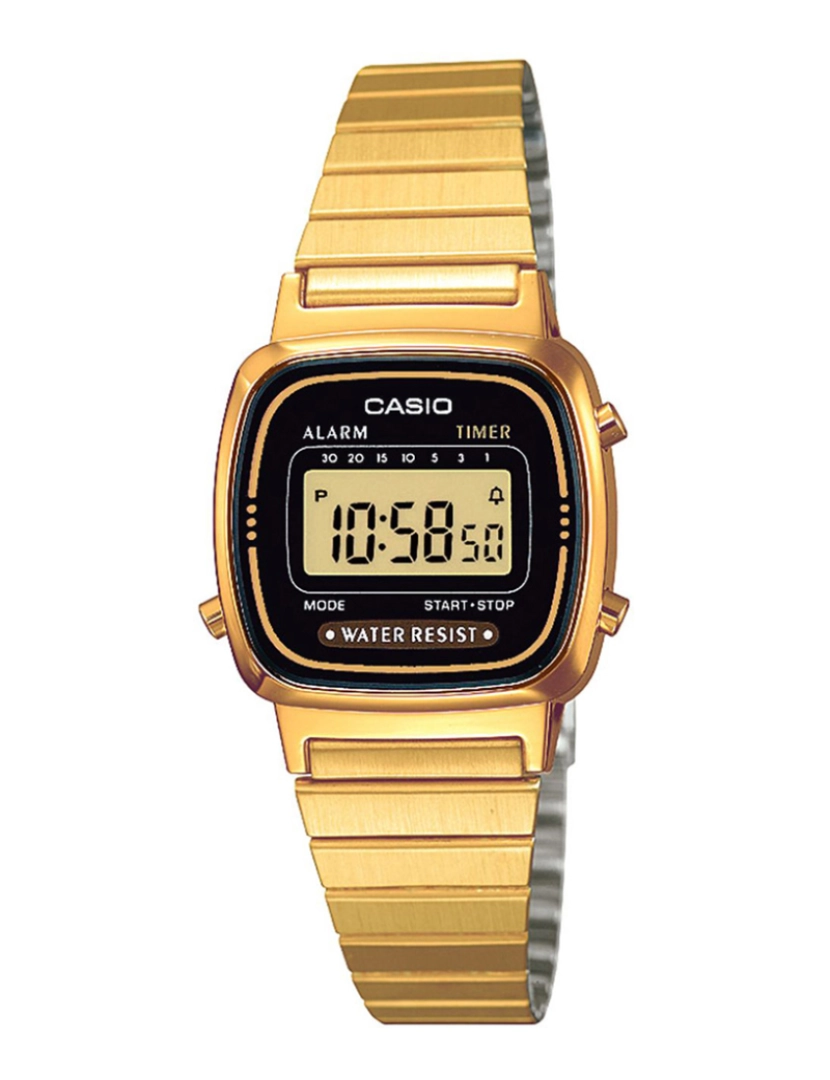 Casio - Relógio Senhora Retro Vintage Dourado