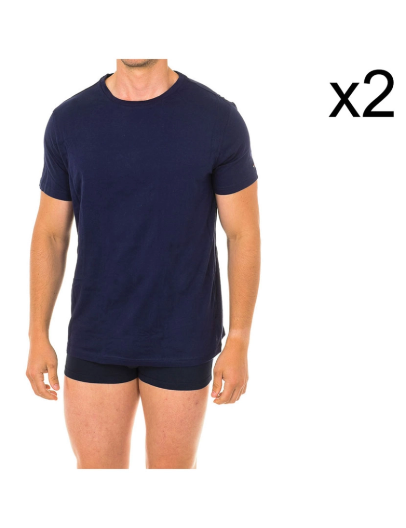 Tommy Hilfiger - Pack 2 T-shirts manga curta Homem azul marinho