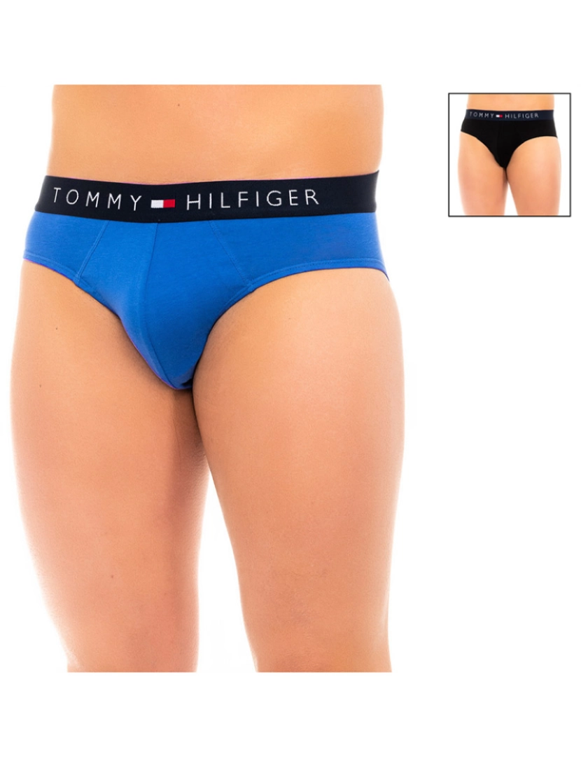 Tommy Hilfiger - Pack 2 Slips Homem Azul preto