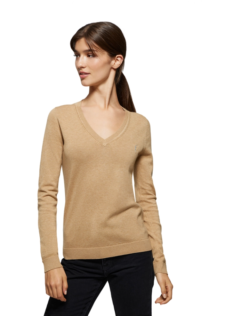 Polo Club - Pullover Senhora Rigby Go W Classic Vl V 12Gg Caramelo