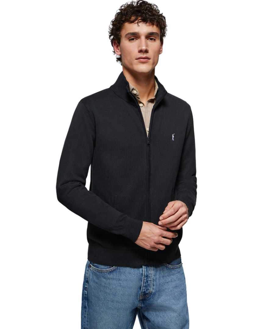 Polo Club - Cardigan Homem Preto