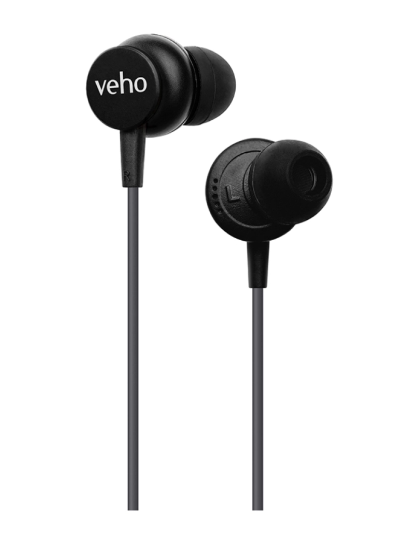 Veho - Veho Z3 wired earphones with mic - Dark Grey