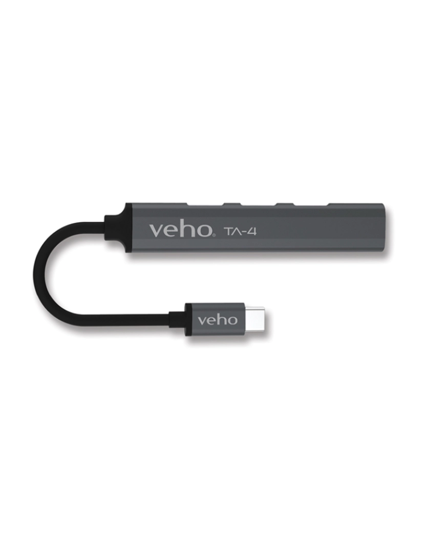 Veho - Veho TA-4 USB-C 4 port USB-A Mini hub