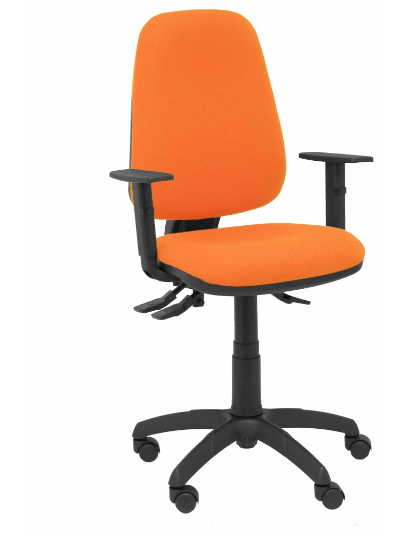 Piqueras Y Crespo - Cadeira Sierra S Bali laranja com braço regulable Preto Polyamide Base