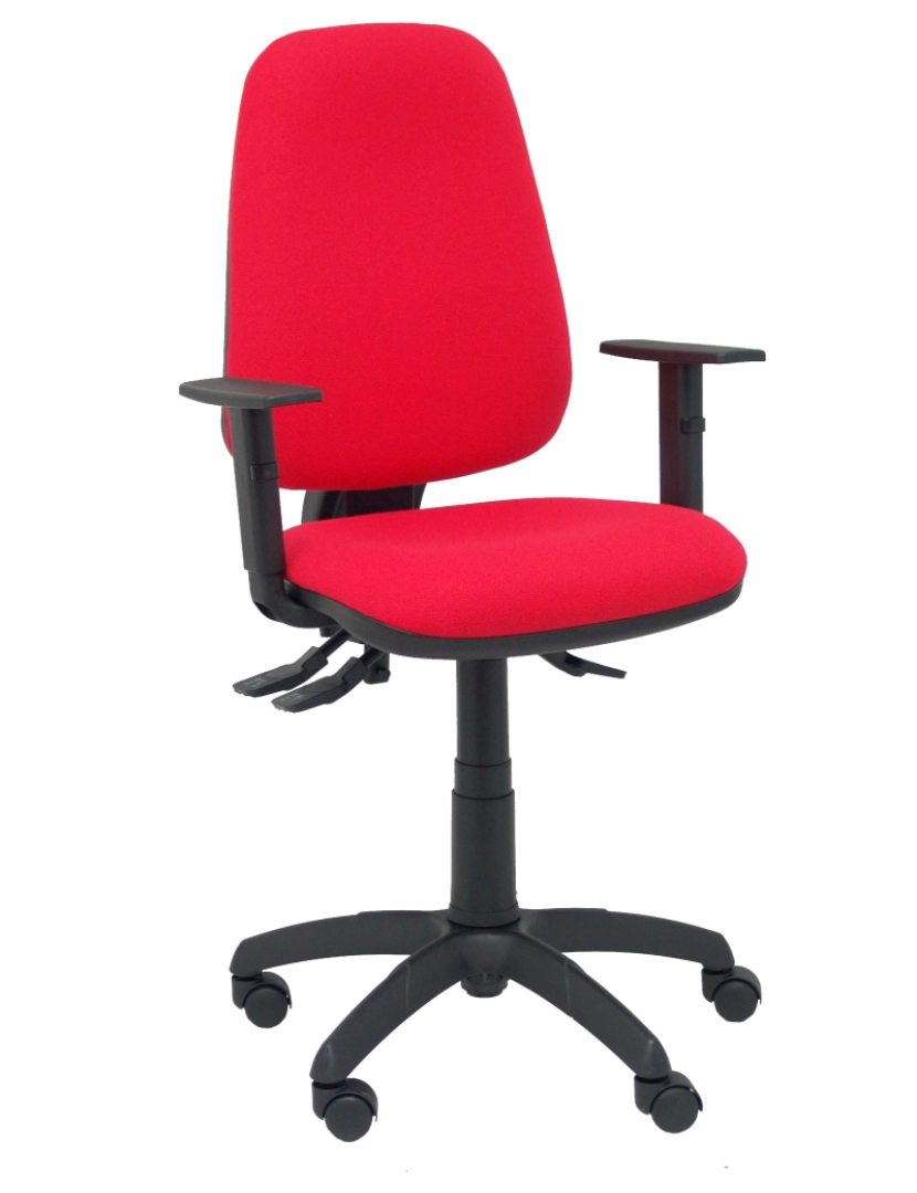 imagem de Silla Sierra S Bali Vermelho com base de poliamida preto do apoio do braço regulador2